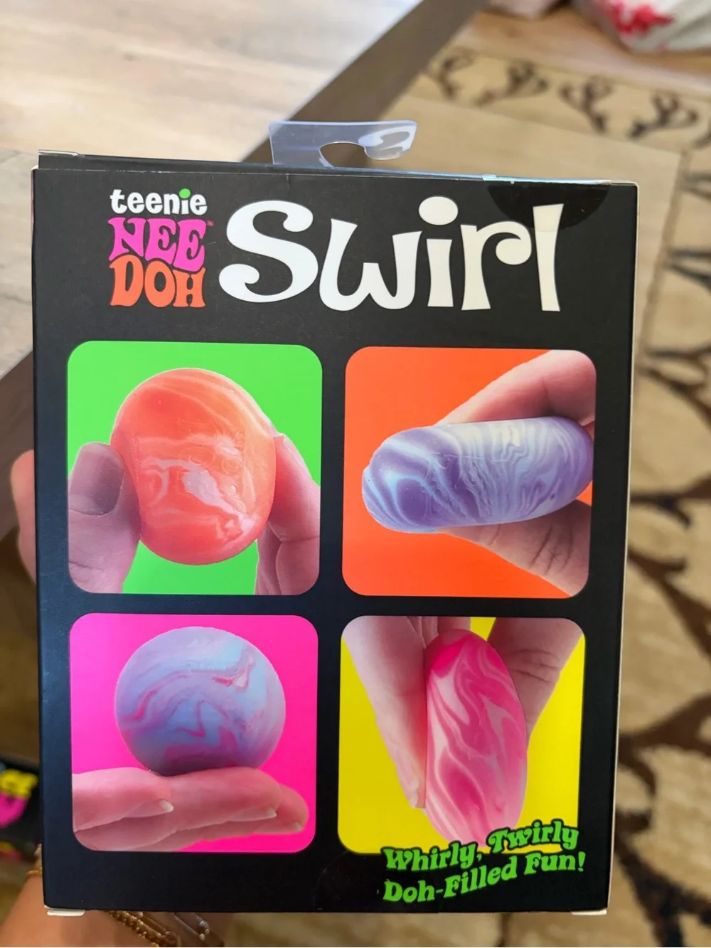teenie NEE DOH Swirl Kids Squishy Dough Balls - Multi-Color Set